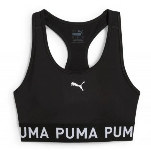 Sujetador Deportivo Puma 4 Keeps Strong Bra Negro