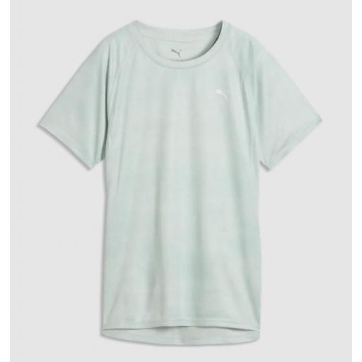Camiseta Puma Run Velocity Aop Verde Menta [0]