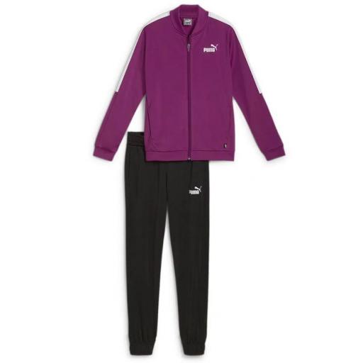 Chándal Puma Baseball Tricot Suit Niñas Morado/Negro