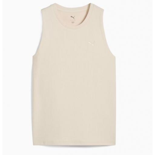 Camiseta Tirantes Puma HER Tank Mujer Beige