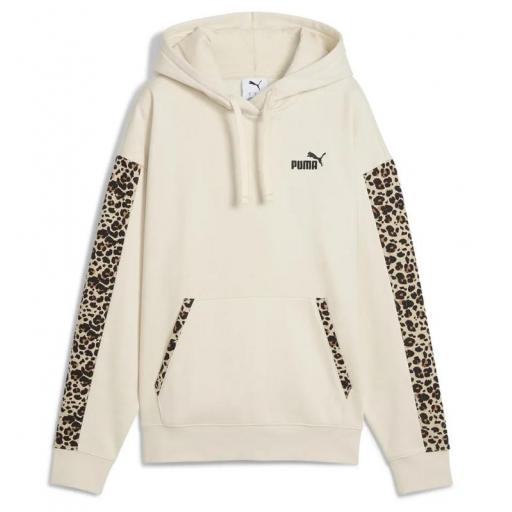 Sudadera Puma Essentials Graphic Animal Print Beige