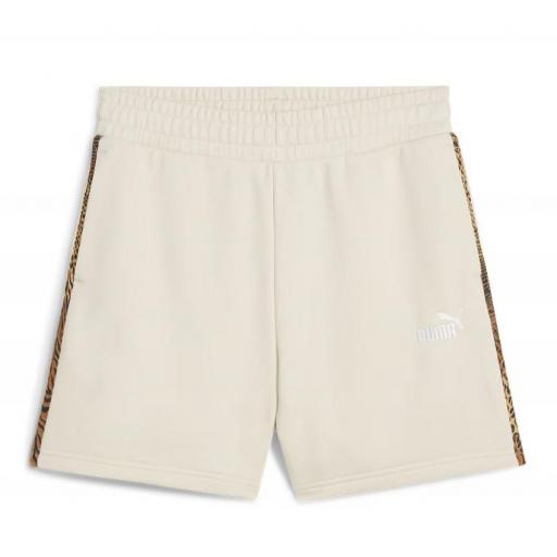 Pantalón Corto Puma Graphic Animal Print Beige