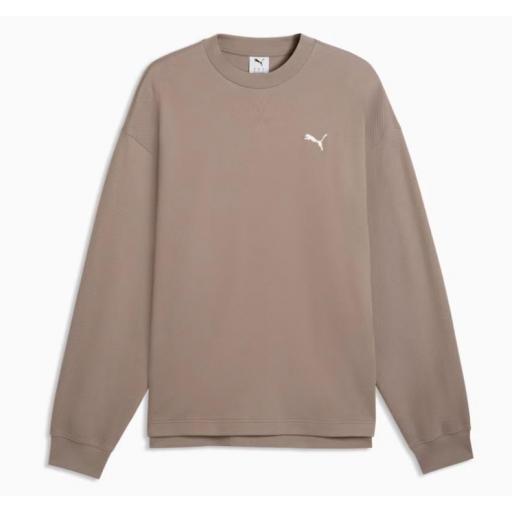 Sudadera Puma ESS Elevated Relaxed Marrón