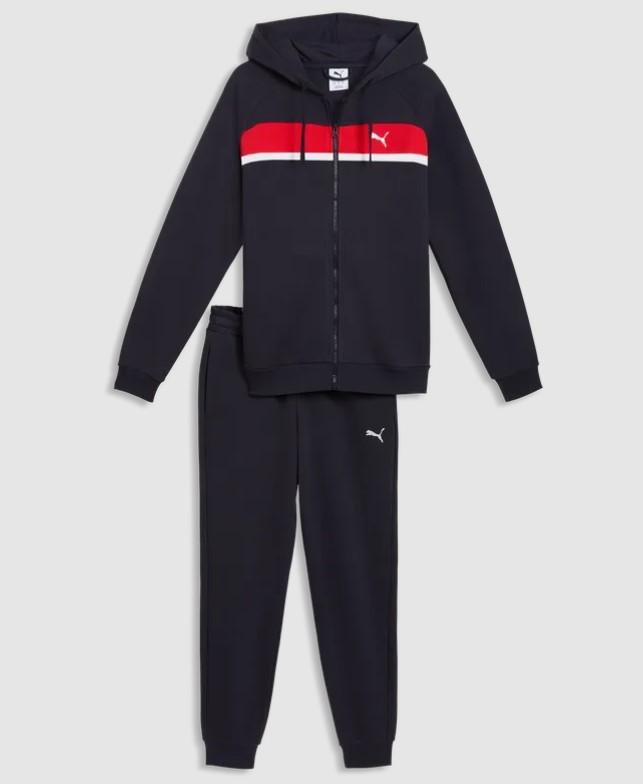 Chándal Puma Sweat Suit FL Azul Marino/Rojo