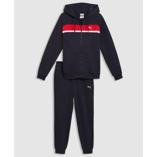 Chándal Puma Sweat Suit FL Azul Marino/Rojo [0]
