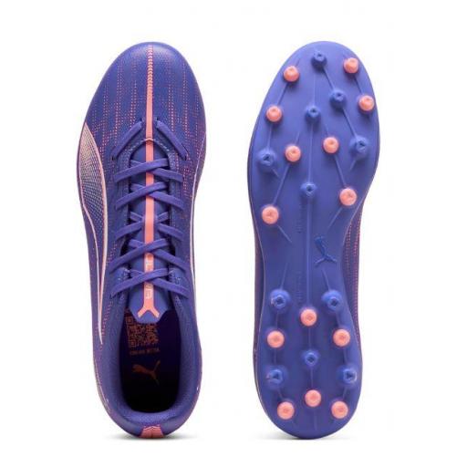 Bota Fútbol Puma Ultra 5 Play MG Azul/Rosa [3]