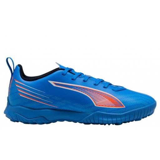 Bota Fútbol Puma Ultra 6 Play Turf Jr Azul