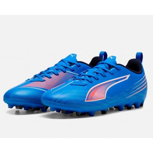 Bota Fútbol Puma Ultra 6 Play MG Jr Azul [1]