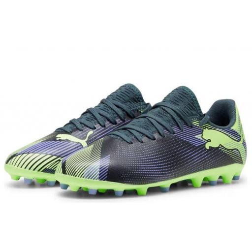 Bota Fútbol Puma Future 7 Play MG Jr Gray/Elektro Purple [0]