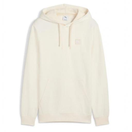 Sudadera Puma Essentials Elevated Hoodie TR Crema