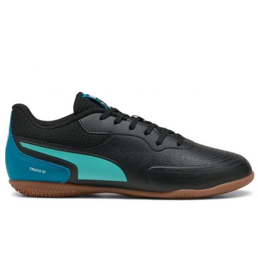 Zapatillas Fútbol Sala Puma Truco III Jr Negro/Azul