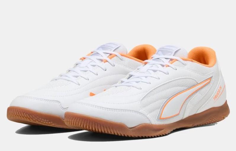 Zapatillas Fútbol Sala Puma Truco IV Blanco/Naranja