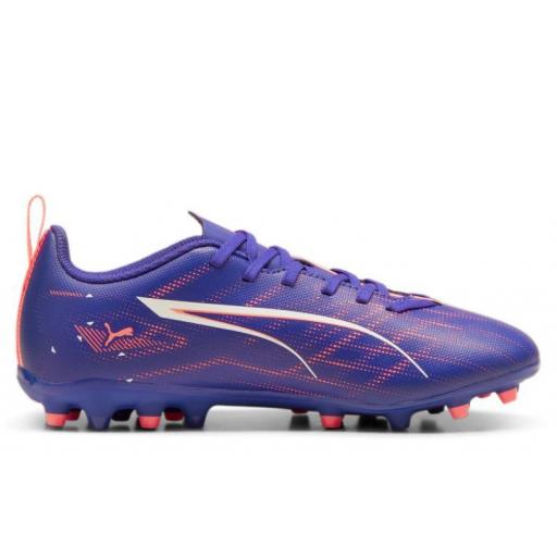 Bota Fútbol Puma Ultra 5 Play MG Jr Azul/Rosa [2]