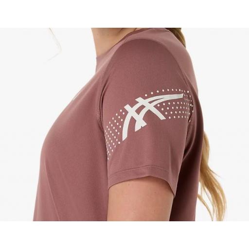 Camiseta Asics Icon SS Top Mujer Rojo Arcilla [1]