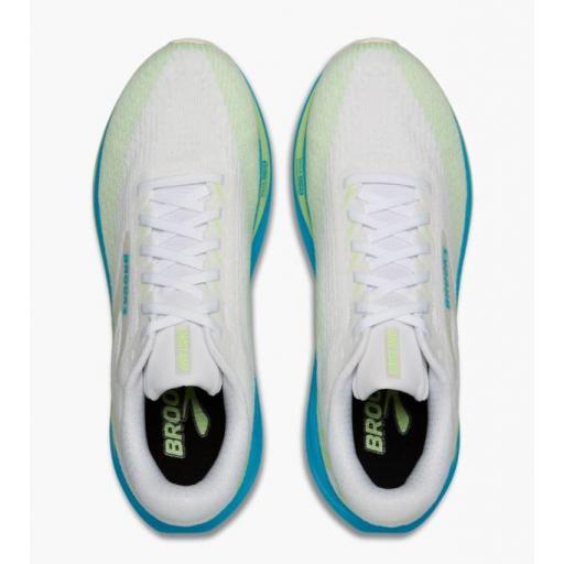 Zapatillas Brooks Ghost Amp Blanco/Azul/Verde [3]