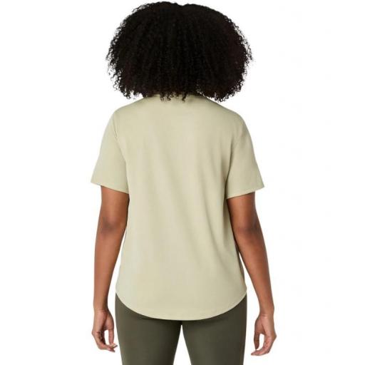 Camiseta Asics Core SS Top Mujer Verde Khaki [3]