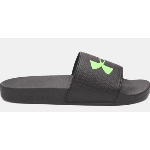 Chanclas Under Armour UA ARMR Slides Negro/Verde [2]