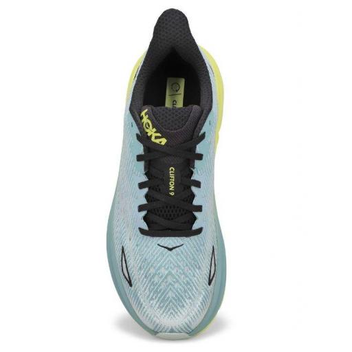 Zapatillas HOKA One One Clifton 9 Azul Grisaceo/Amarillo [2]