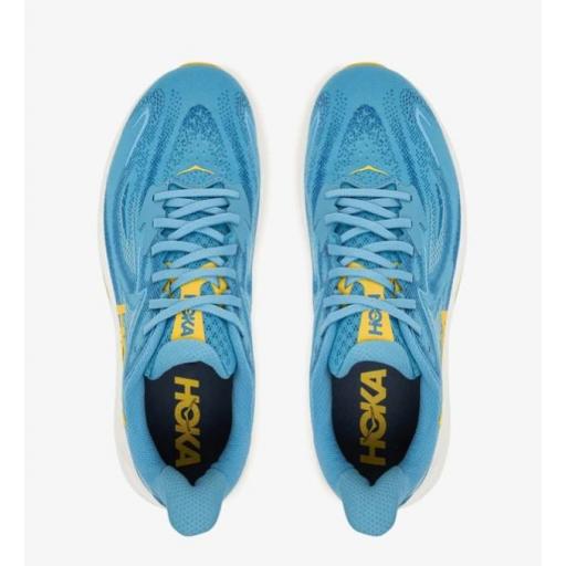 Zapatillas HOKA Clifton 10 WIDE Anchas Azul/Amarillo [2]