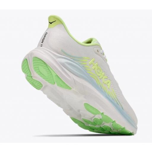 Zapatillas HOKA Clifton 11 Mujer Blanco/Amarillo [2]