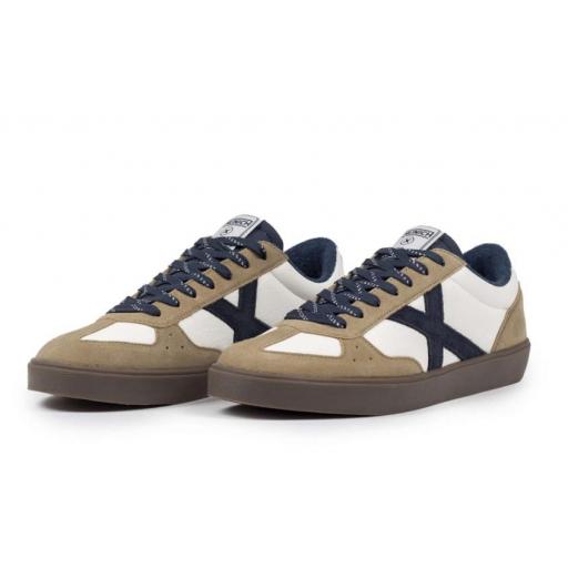 Zapatillas Munich Break 45 Blanco/Marrón/Azul Marino [1]