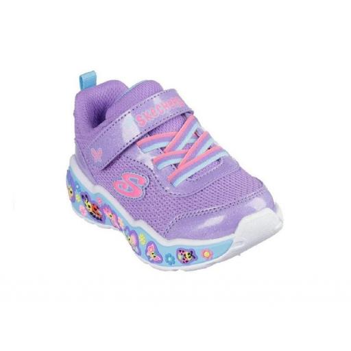 Zapatillas Skechers Play Scene Fun Squad Velcro Morada [1]