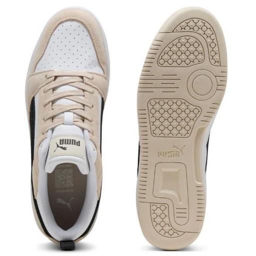 Zapatillas Puma Rebound v6 Low SD Blanco/Beige [3]