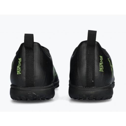 Bota Fútbol Puma Future 8 Play Turf Jr Negro/Verde [2]