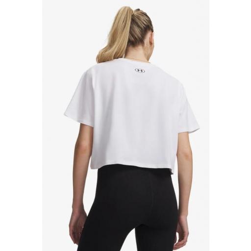Camiseta Under Armour Rival Boxy Blanca [2]
