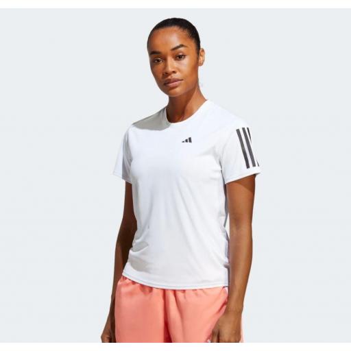 Camiseta Adidas Own The Run Tee Mujer Blanco [1]
