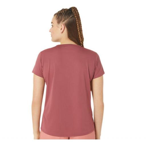 Camiseta Asics Core SS Top Mujer Burdeos [2]