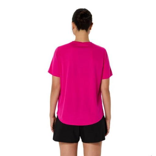 Camiseta Asics Core SS Top Rosa Rave [2]