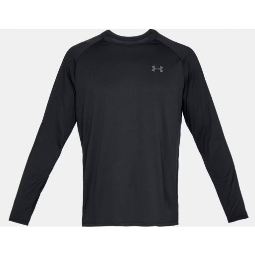 Camiseta Manga Larga Under Armour Tech 2.0 LS Negra