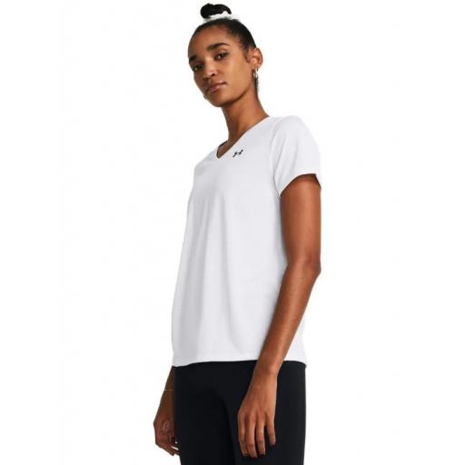 Camiseta Under Armour Tech SSV Solid Mujer Blanca [1]