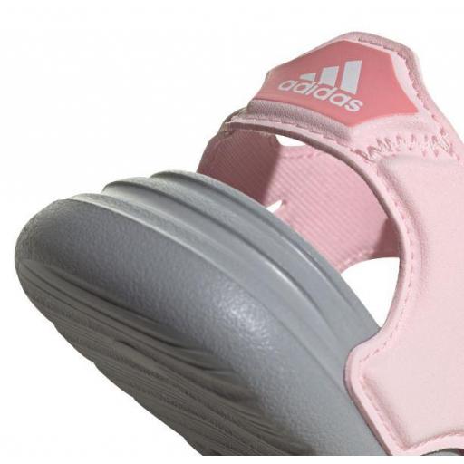 Sandalias Adidas Swim Sandal Velcro Niña Pequeña Rosa [2]