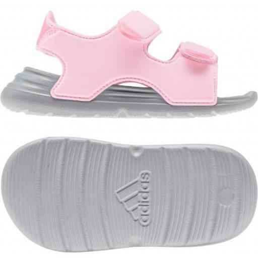 Sandalias Adidas Swim Sandal Velcro Niña Pequeña Rosa [1]