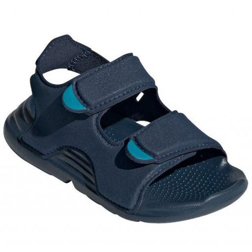 Sandalias Adidas Swim Sandal Velcro Niño Pequeño Azul [1]