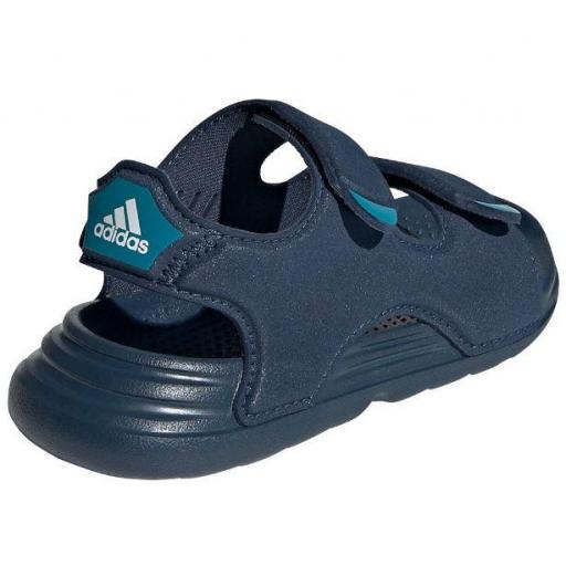 Sandalias Adidas Swim Sandal Velcro Niño Pequeño Azul [2]