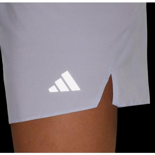 Pantalón Corto Adidas Run Ess W Azul [1]
