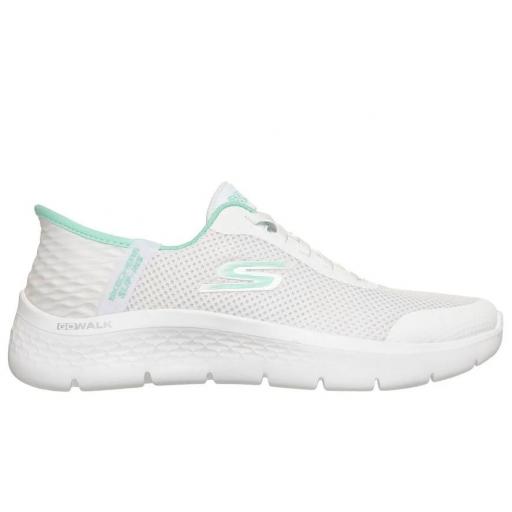 Zapatillas Skechers Slip-Ins Go Walk Flex Blanco/Menta [0]