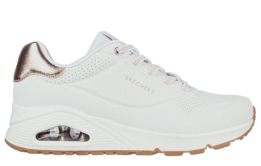 Zapatillas Skechers UNO-Shimmer Away Elásticos Blanco