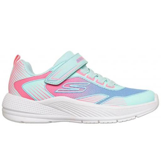 Zapatillas Skechers Microspec Advance Velcro Azul/Rosa [0]