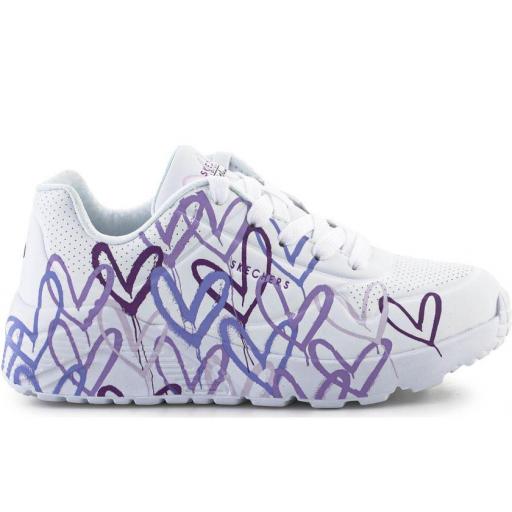 Zapatillas Skechers Uno Lite Blanco/Corazones [0]