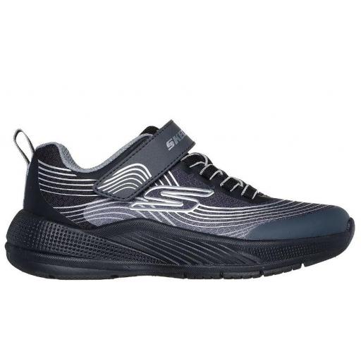 Zapatillas Skechers Microspec Advance Niños Negro/Plata