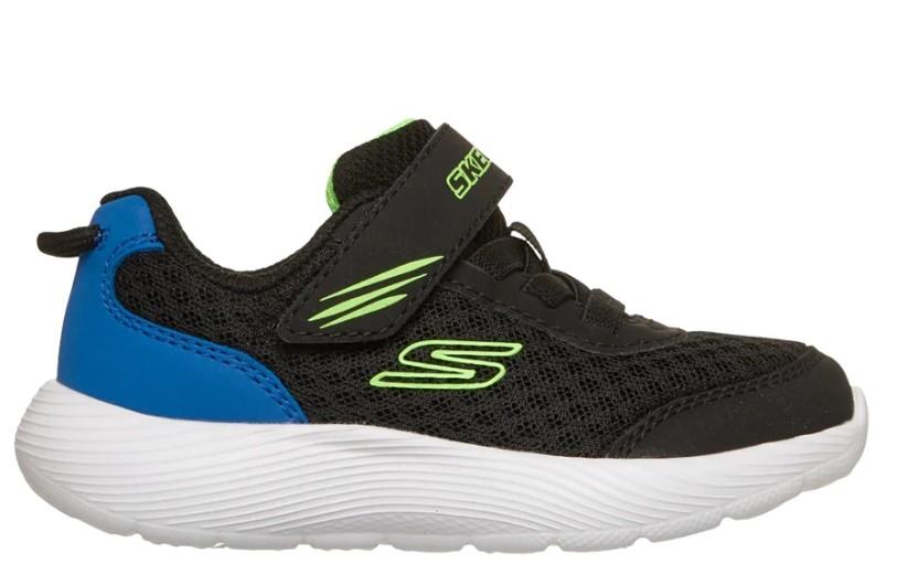 Zapatillas Skechers Dyna-Lite Velcro Niño Pequeño Negro/Azul