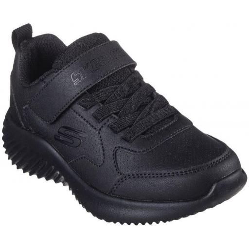 Zapatillas Skechers Bounder - Power Study Velcro Negra Entera [1]