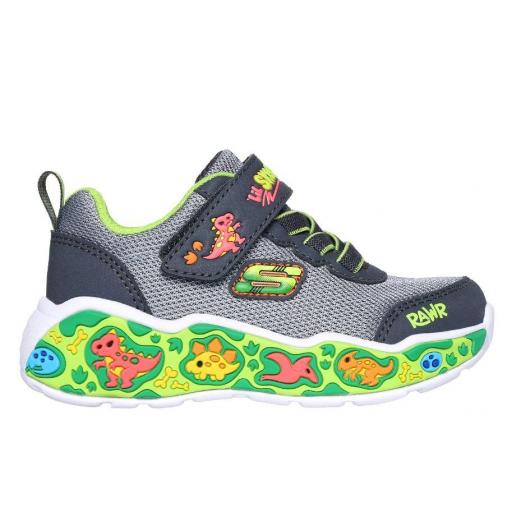 Zapatillas Skechers Play Scene Velcro Dinosaurios