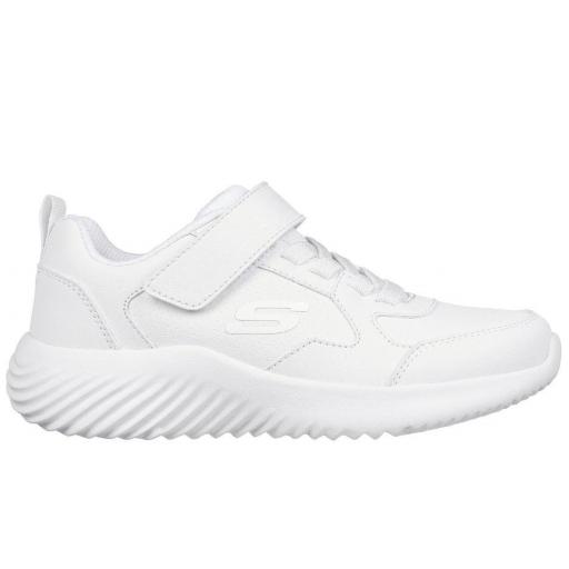 Zapatillas Skechers Bounder - Power Study Velcro Blanca Entera [0]