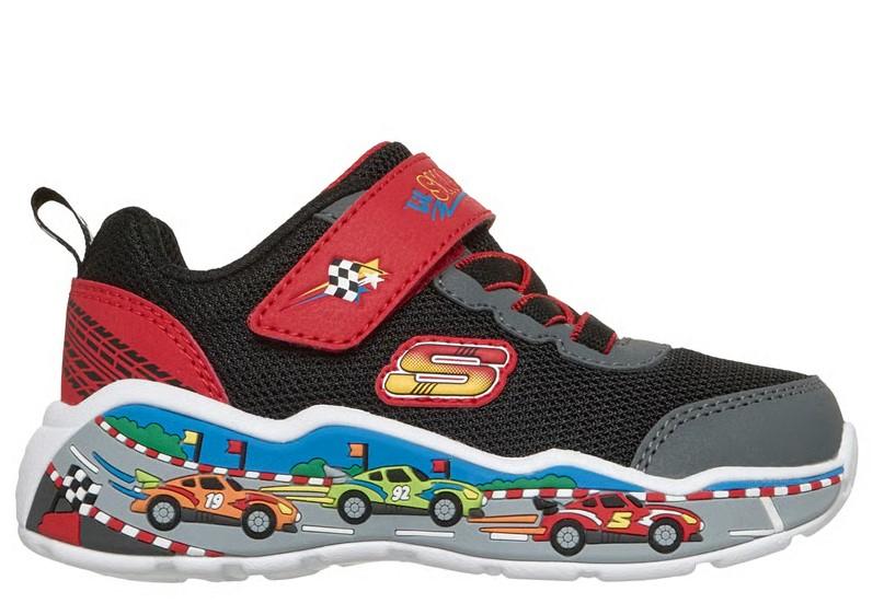 Zapatillas Skechers Play Scene Coches TD Rojo/Negro