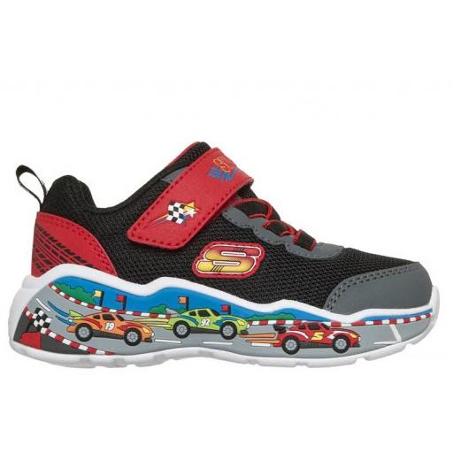 Zapatillas Skechers Play Scene Coches TD Rojo/Negro [0]